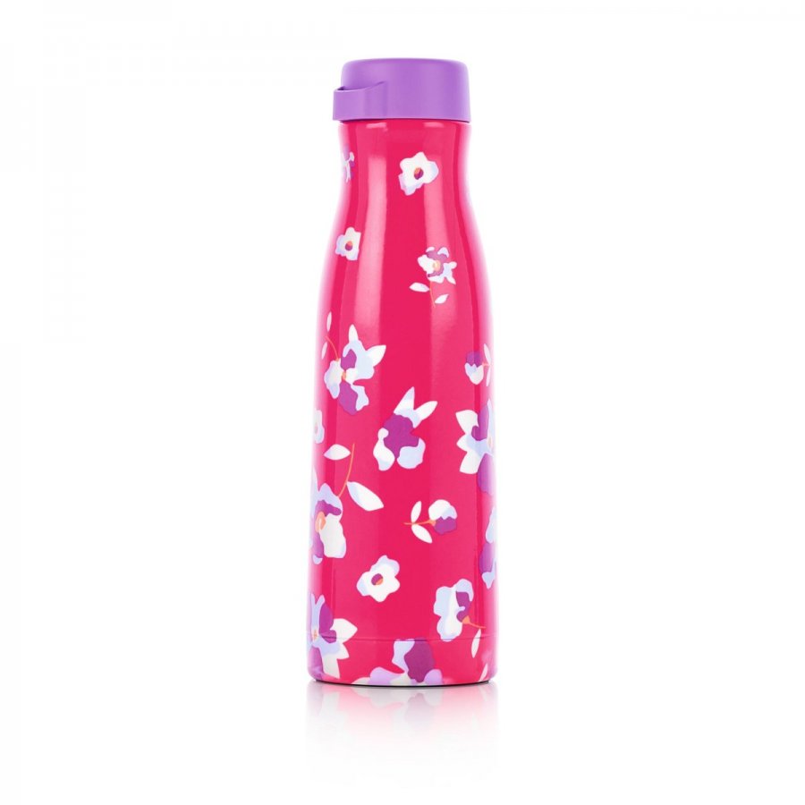 Termoska s podtlačou 410ml ružová